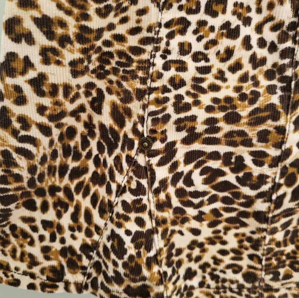 Children's Place Leopard Animal Print A Line Shirt Size 6‎ Corduroy